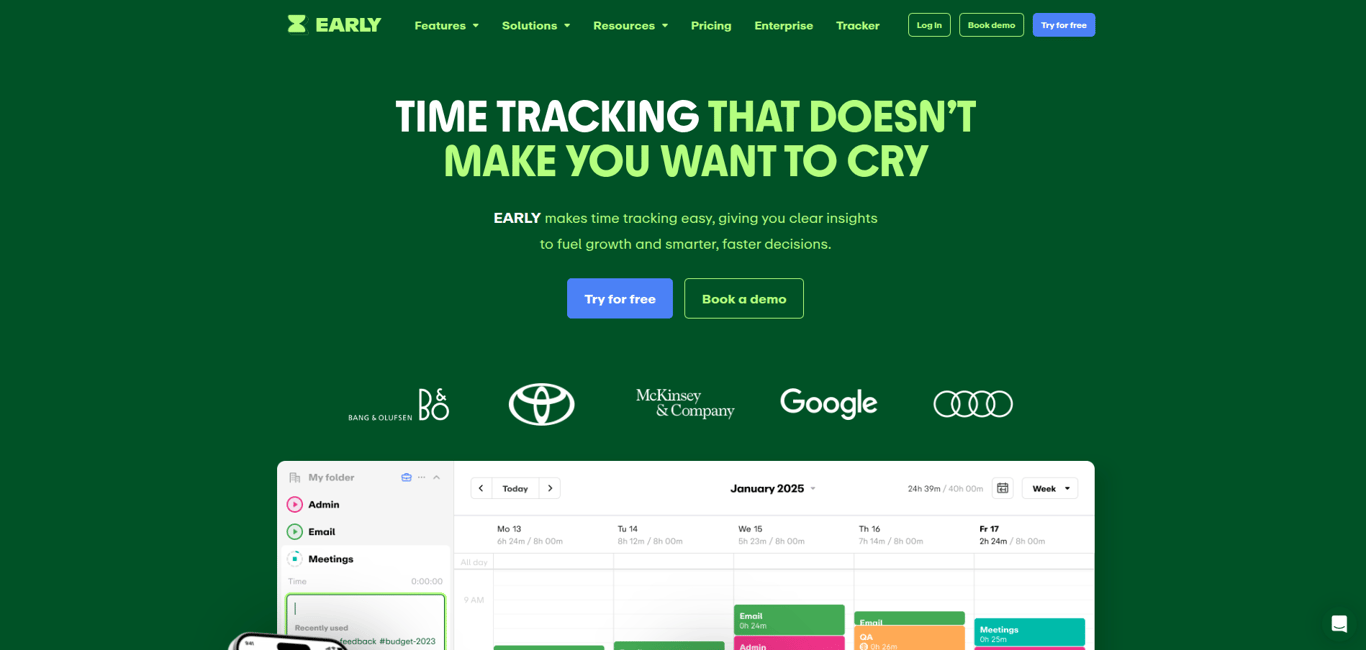screenshot from https://early.app/