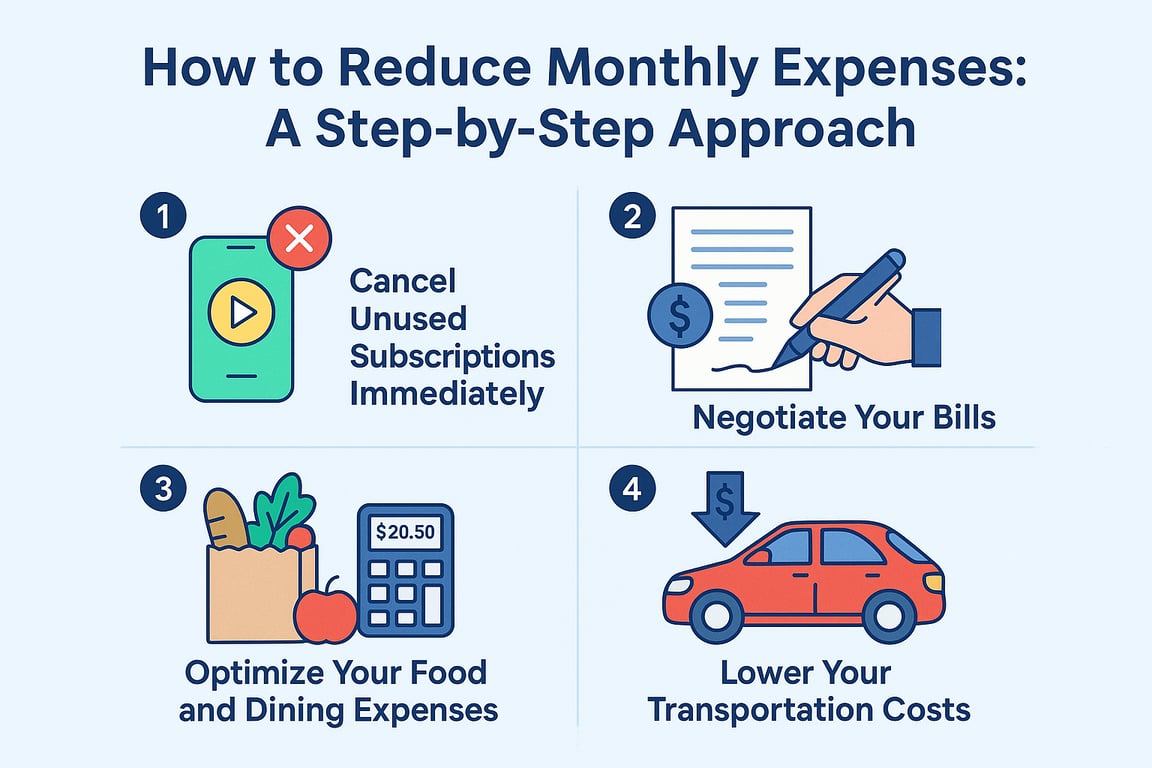reduce monthly expenses