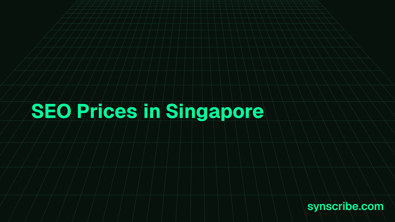 SEO Prices in Singapore