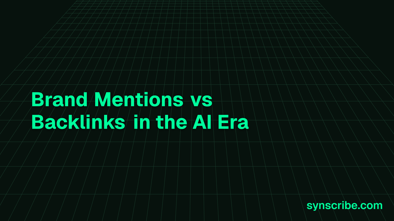 Brand Mentions vs Backlinks in the AI Era