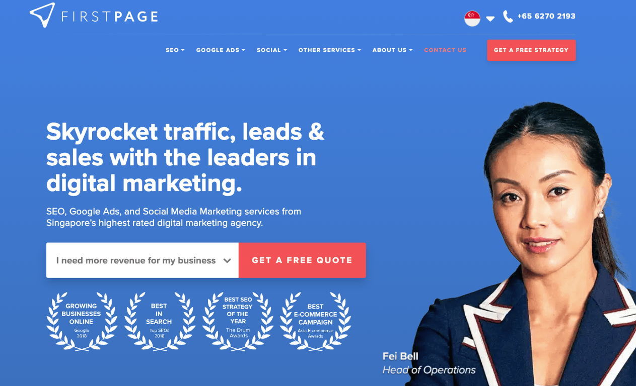 Top SEO Agencies in Singapore - First Page Digital