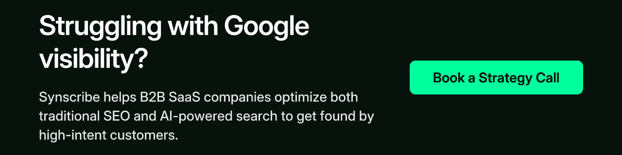 Struggling with Google visibility?