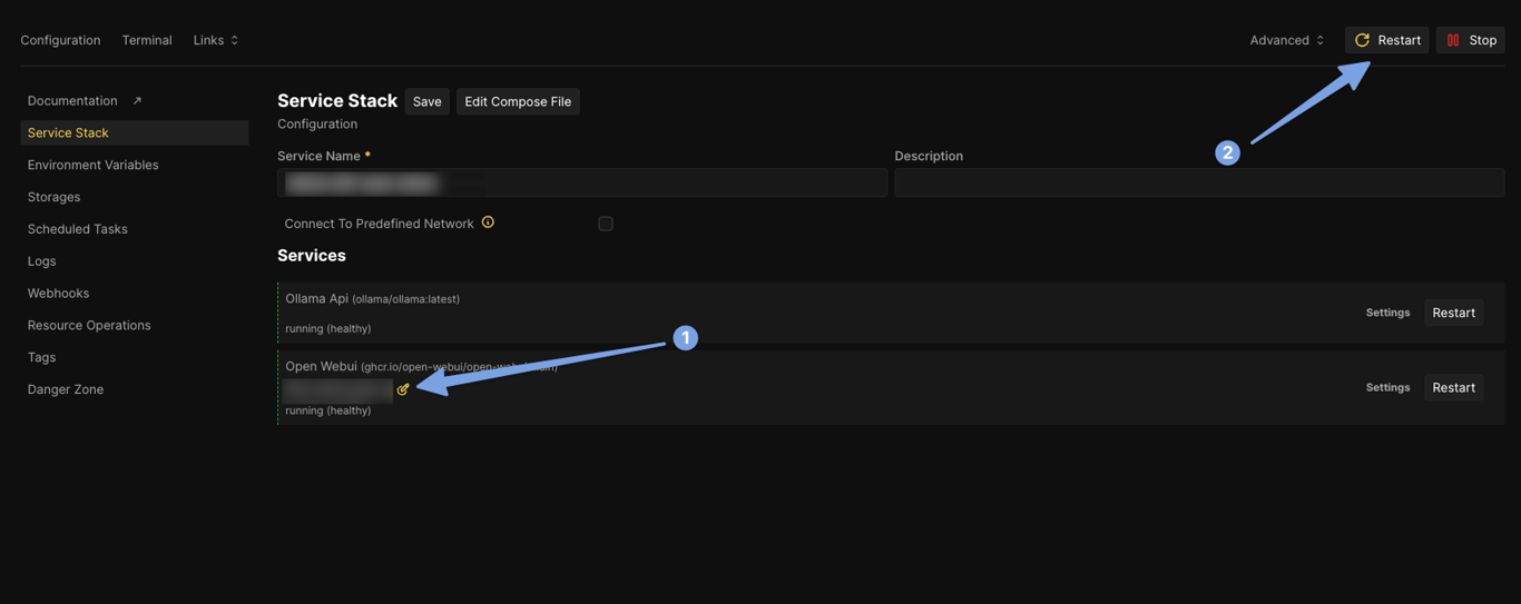 Configuring domain on Coolify resource