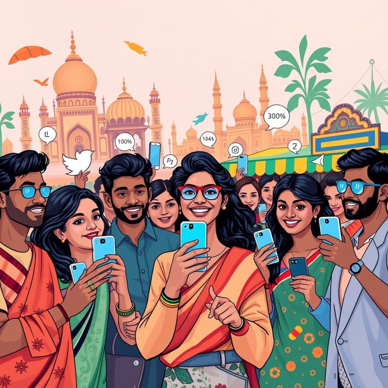 Social media usage averages 6-7 hours daily for India mostly Genz
