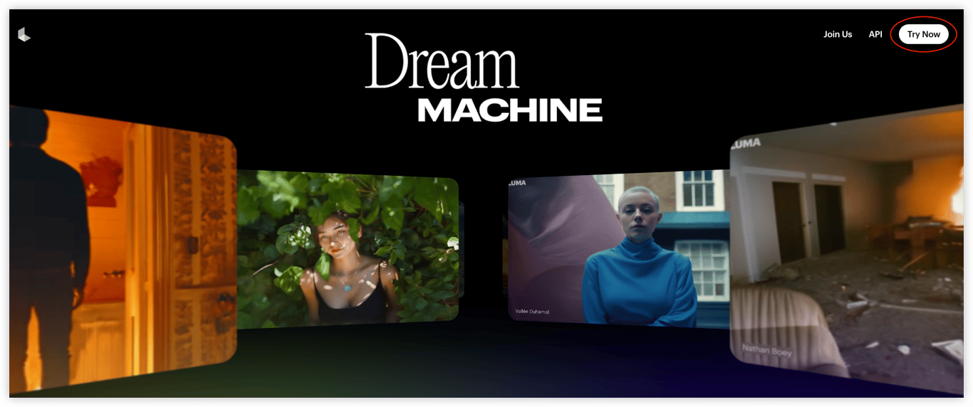 dream machine make ai hug video
