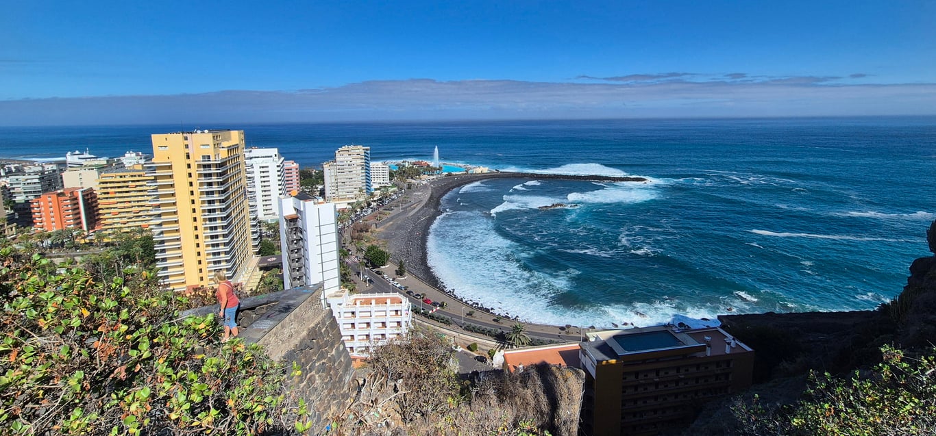 A view of the harbour in Tenerife