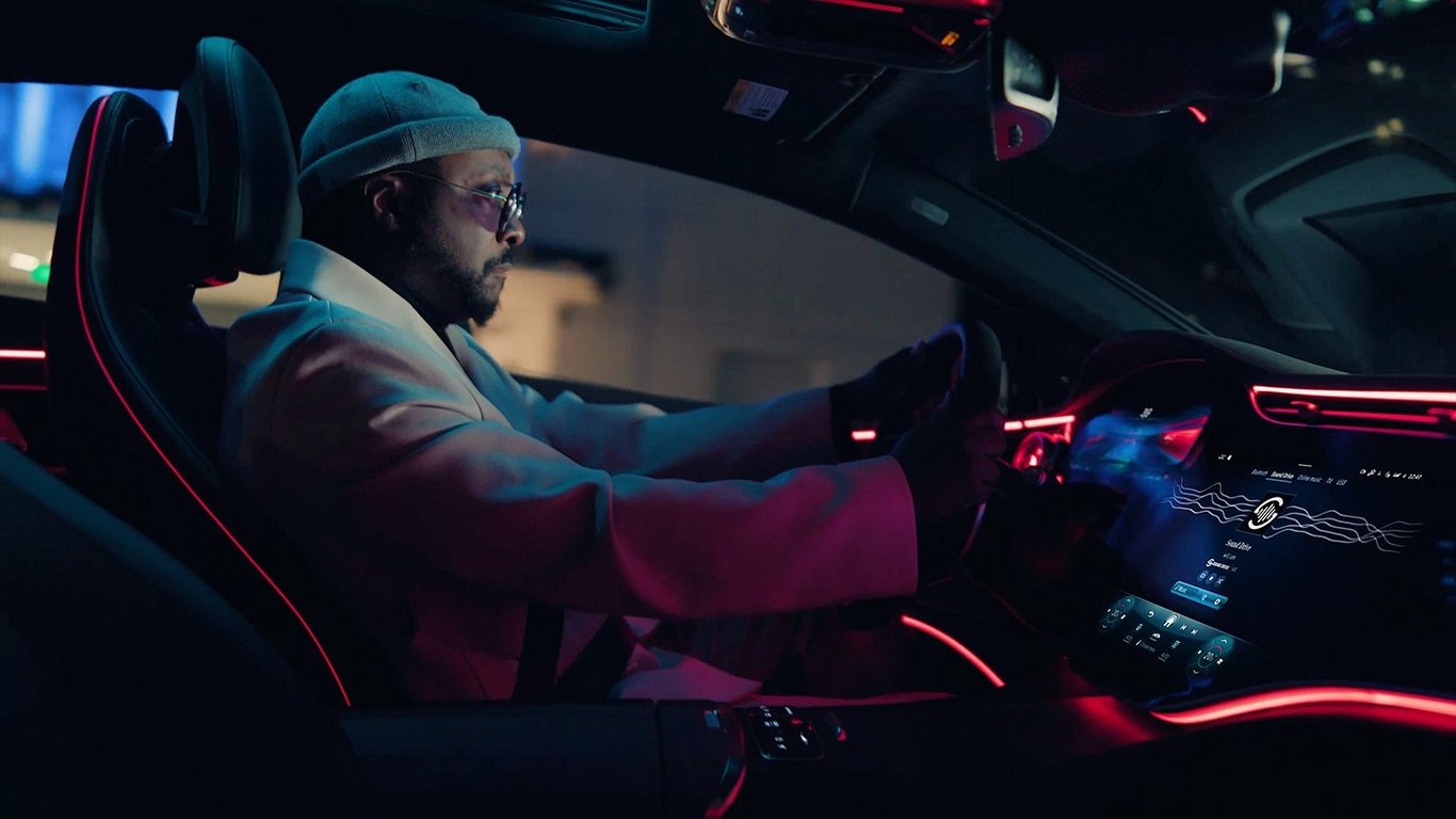 Will.I.Am showcasing the Sound Drive
