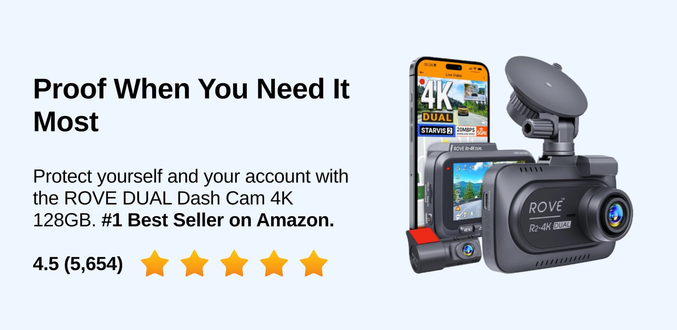 Protect yourself with a reliable dash cam