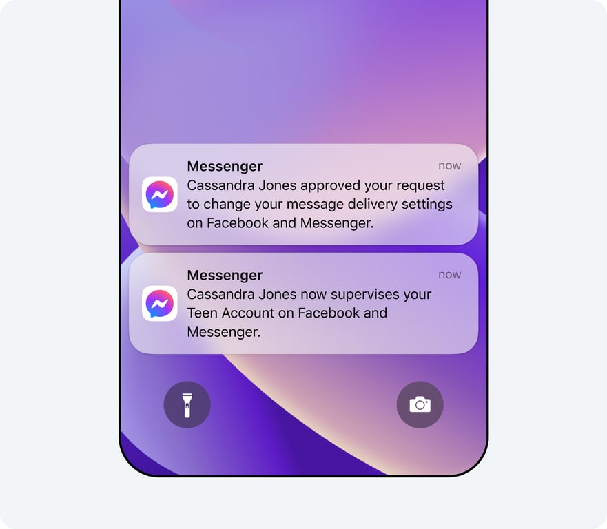 Notification about a parent who now has supervision privileges | Threadsaver.in