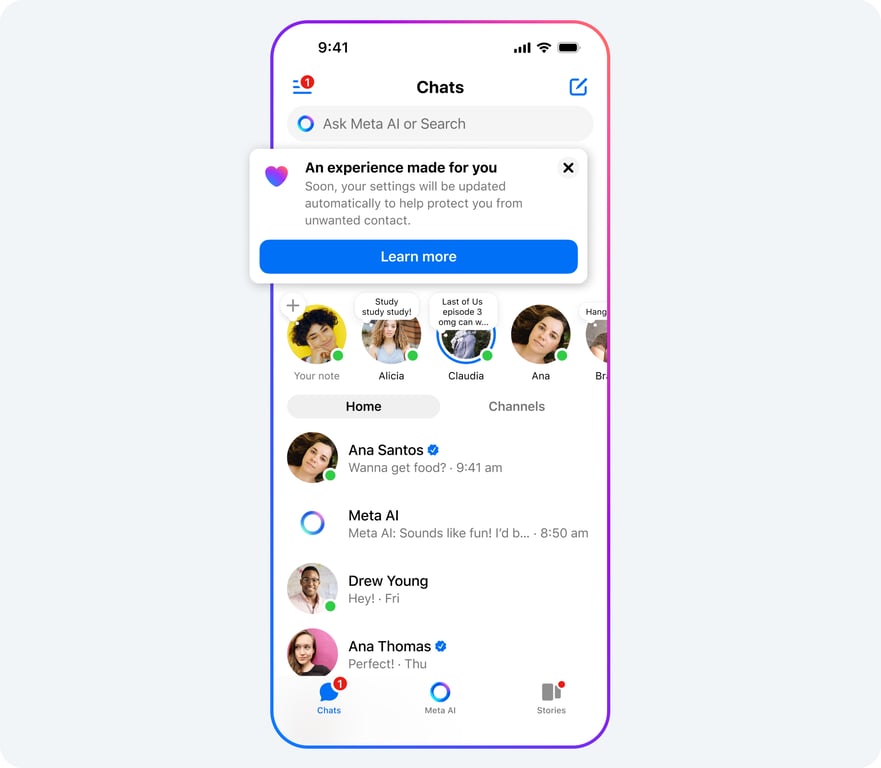 Messenger Teen Account creation process | Threadsaver.in