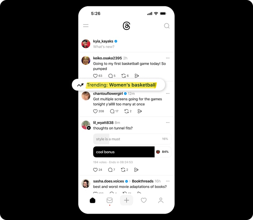 Threads highlighter showing you a trending topic | Threadsaver.in