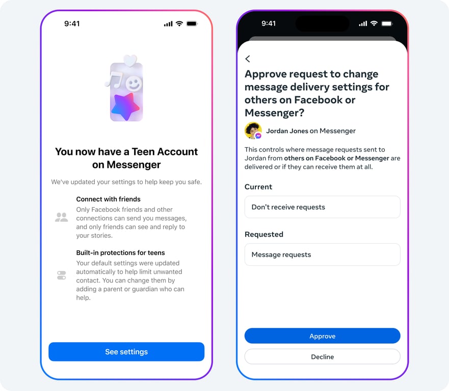 Messenger Teen Account creation process | Threadsaver.in