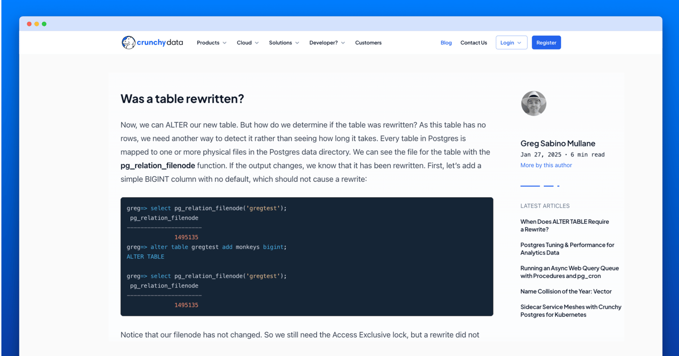 格雷格·萨比诺·穆兰：何时需要重写ALTER TABLE？