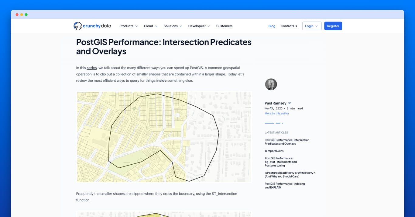 保罗·拉姆齐：PostGIS 性能：交集谓词与叠加