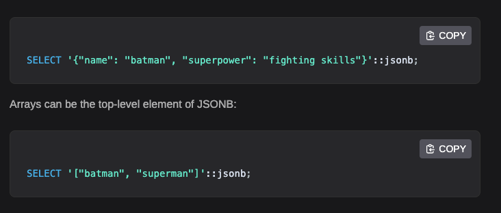 Postgres support for JSON is 10 years old!