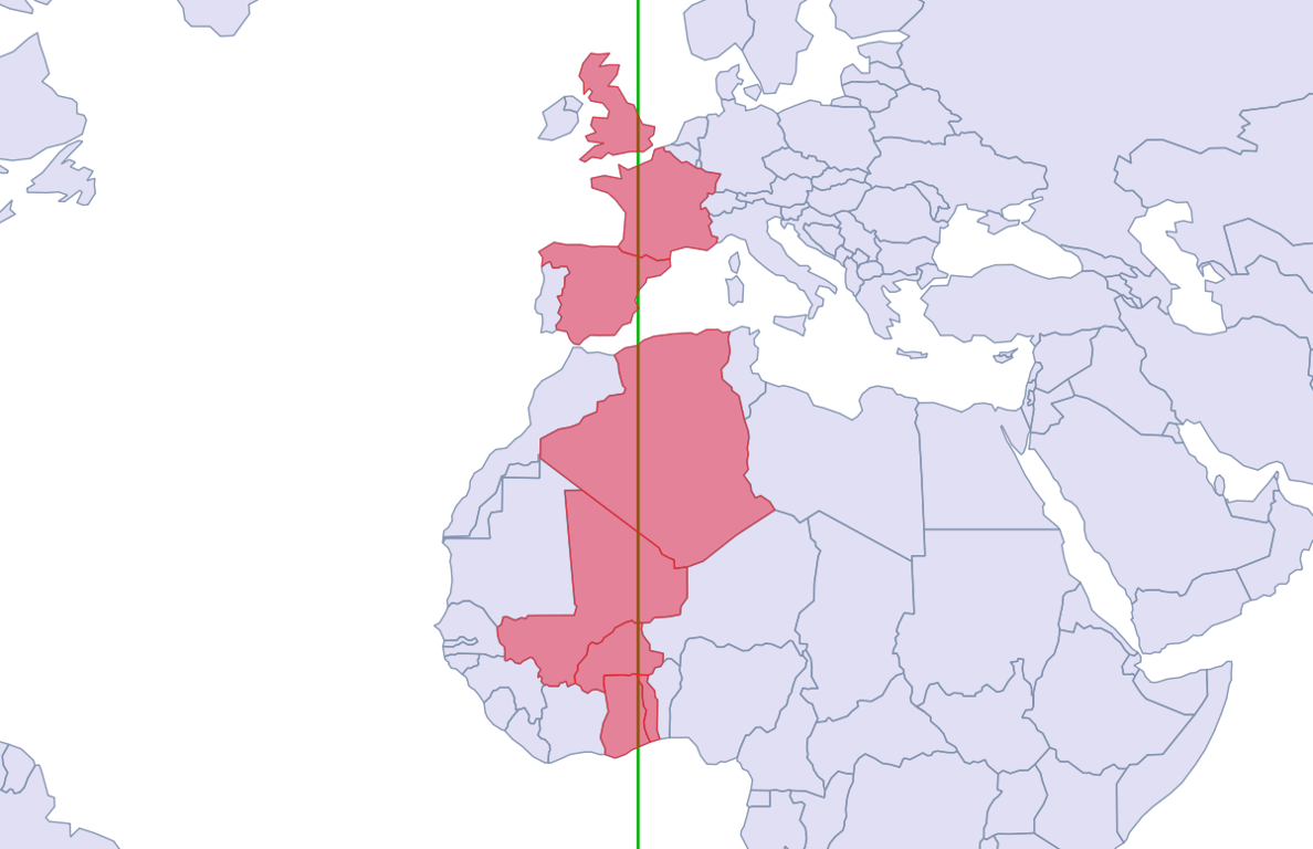 Split countries