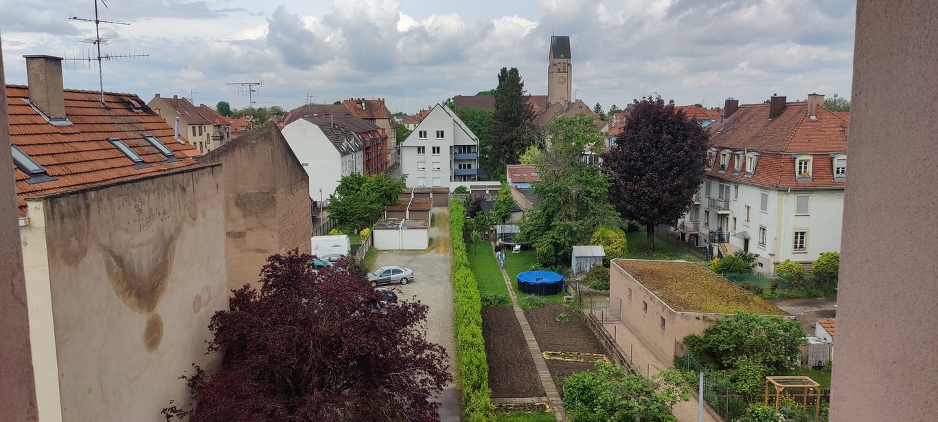 Salon spacieux dans une colocation à Strasbourg