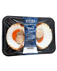 Vieira eviscerada descongelada 2 u