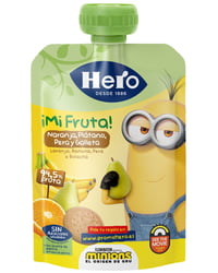 Bolsita Hero Nanos naranja, plátano, pera y galleta 100g