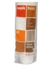Vasos Nupik plástico 22cl 25 u