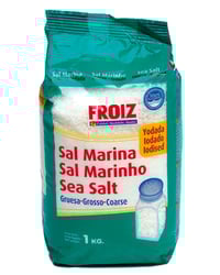 Sal marina Froiz gruesa yodada paquete 1 kg