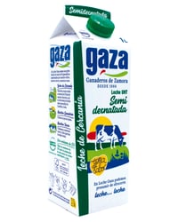Leche Gaza semidesnatada brik 1 l
