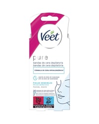 Cera depilatoria Veet easy gelwax facial piel sensible 20 u