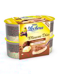 Mousse La Lechera dúo chocolate 4x59 g