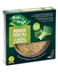 Burger vegetal Green&Veggie de brócoli biológico 2x100 g