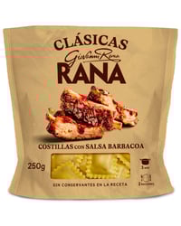 Pasta fresca al huevo Rana Ravioli con relleno de cerdo y salsa barbacoa 250 g
