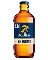 Cerveza El Águila sin filtrar botella 33 cl