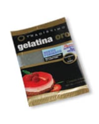 Gelatina Oro 6 hojas transparente 10g