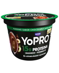 Yopro Danone Pudding chocolate y avellana 150 g