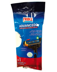 Maquinilla Froiz desechable Advanced triple hoja 4 u