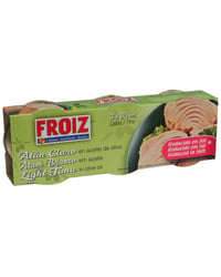 Atún claro Froiz en aceite de oliva bajo en sal fácil apertura 3x52 g