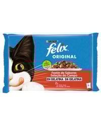Comida gatos Félix carnes 4x85 g