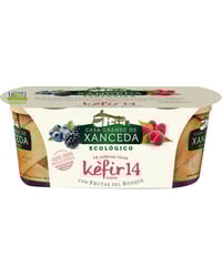 Kéfir Xanceda ecológico con frutas del bosque 2x125 g