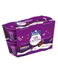 Kaiku sin lactosa griego stracciatella 4x90 g