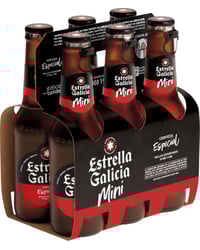 Cerveza Estrella Galicia Mini botella pack 6x20 cl