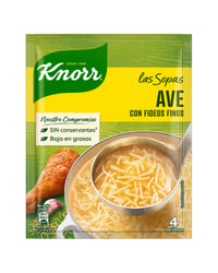 Sopa Knorr ave con fideos finos sobre 63 g