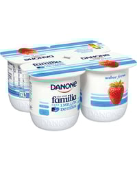 Yogur Danone fresa Pack 4x120 g