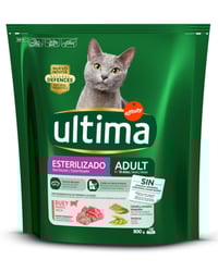 Comida gatos Ulitma esterilizados Adult buey 800 g