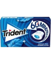 Chicle Trident 60 minutos menta 22 g