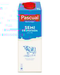 Leche Pascual semidesnatada brik 1 l