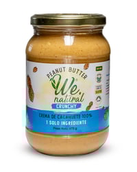 Crema de cacahuete 100% Crunchy We Natural 475 g