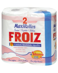 Papel cocina Froiz maxi doble capa 2 rollos
