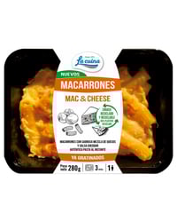 Macarrones Mac&Cheese La Cuina con sabrosa mezcla de quesos y salsa cheddar gratinados 280 g
