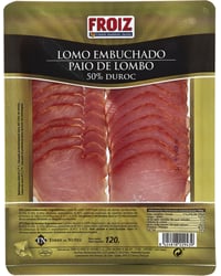 Lomo embuchado Froiz 50% raza Duroc lonchas 120 g