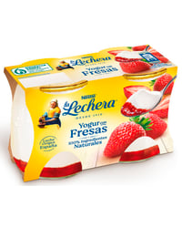 Yogur La Lechera con fresa 2x125g