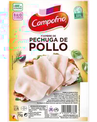 Fiambre de pechuga de pollo Campofrío lonchas 75 g
